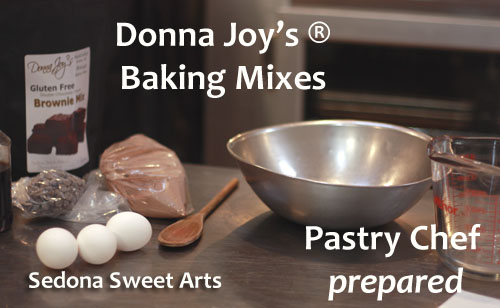 Making Brownies Donna Joy's ® pastry chef prepared mixes