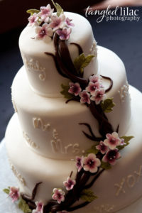 Chocolate Branch of Love Wedding Cake