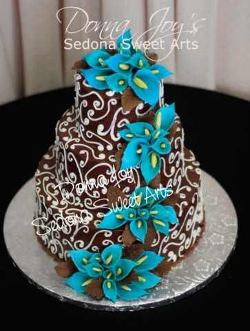 Chocolate Ganache Wedding Cake