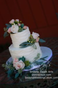 Tuscan Waves Buttercream Wedding Cake Sedona