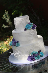 Angle Tuscan buttercream Wedding Cake Donna Joy Sedona Sweet Arts