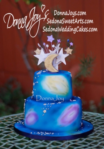 Wedding Cake, Sedona, Starry Night, Starry Cosmic Love Union