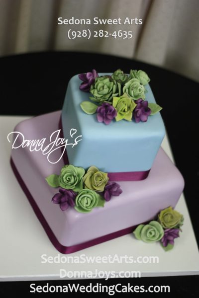 Sugar-Succulents by Donna Joy Sedona Wedding Cakes