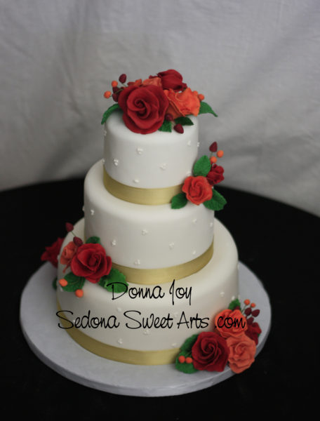 Pastillage Sugar Roses by Donna Joy, Sedona Wedding Cakes