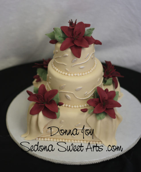 Sugar Lilies flowers hand sculpted by Donna Joy Sedona Sweet Arts