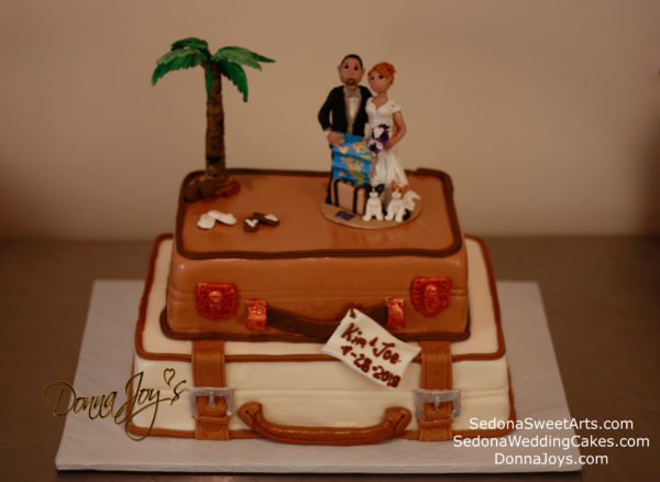 Travel Cake Sugar Art by Donna Joy, Sedona Sweet Arts