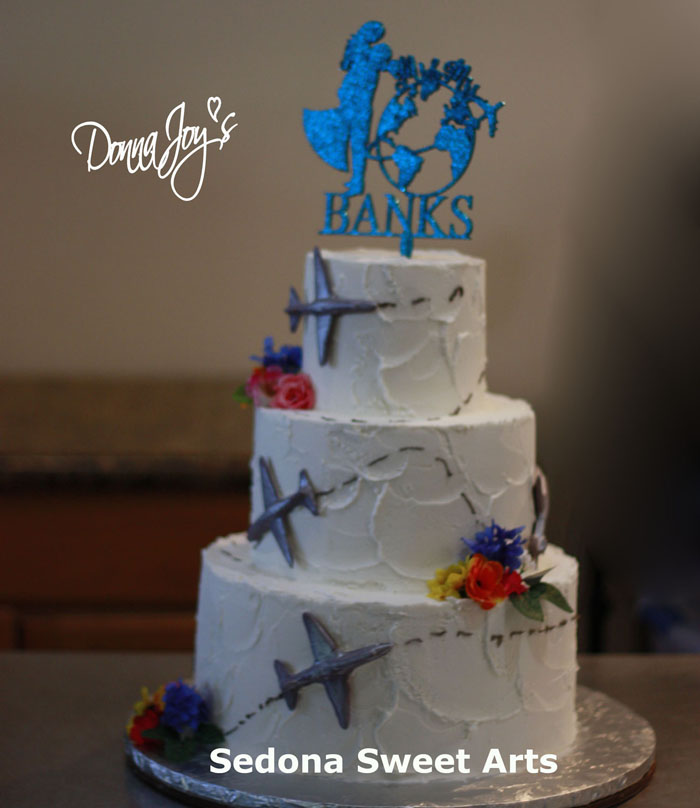 Travel Wedding Cake Sedona Sweet Arts