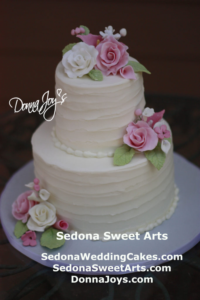 sugar flowers hand sculpted by Donna Joy Sedona Sweet Arts Sedona Wedding Cakes