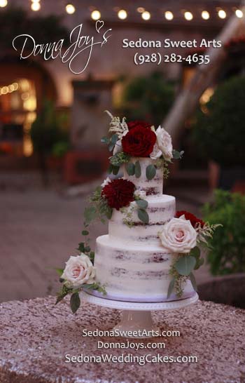 Semi naked Wedding Cake Sedona Sweet Arts