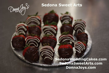 strawberries dipped Sedona Sweet Arts