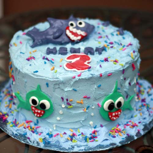 Shark Kids birthday cake