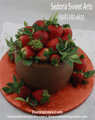 Chocolate Cake Fresh Strawberries Cake Sedona