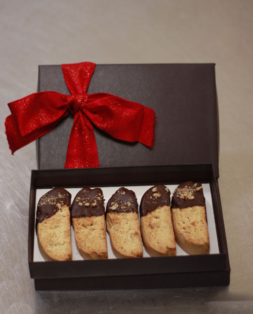 dipped biscotti gift