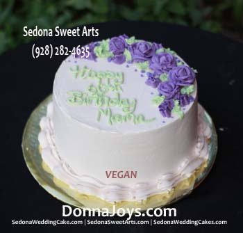 Vegan Birthday Cake Buttercream roses