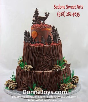 Hunting Deer Mountain Themed cake