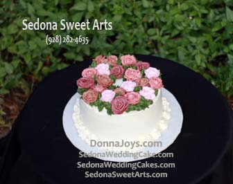 Buttercream Roses Sedona Cake