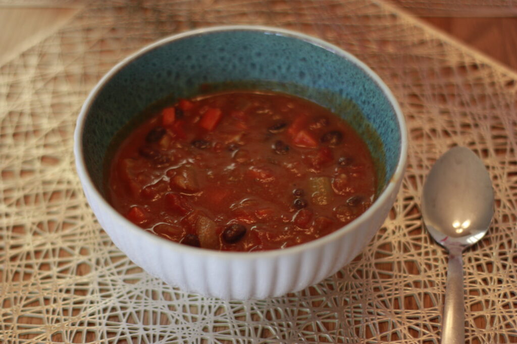 Pumpkin Vegetable Black Bean Soup (Vegan)