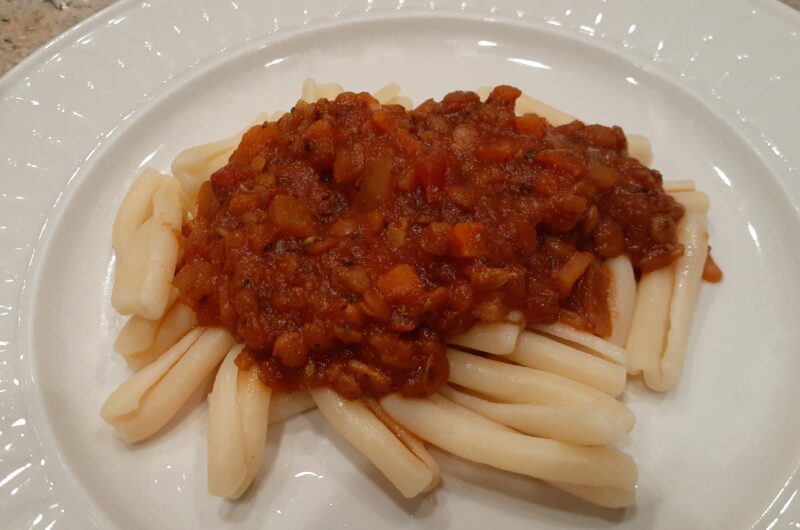 Lentil Bolognese (Vegan)