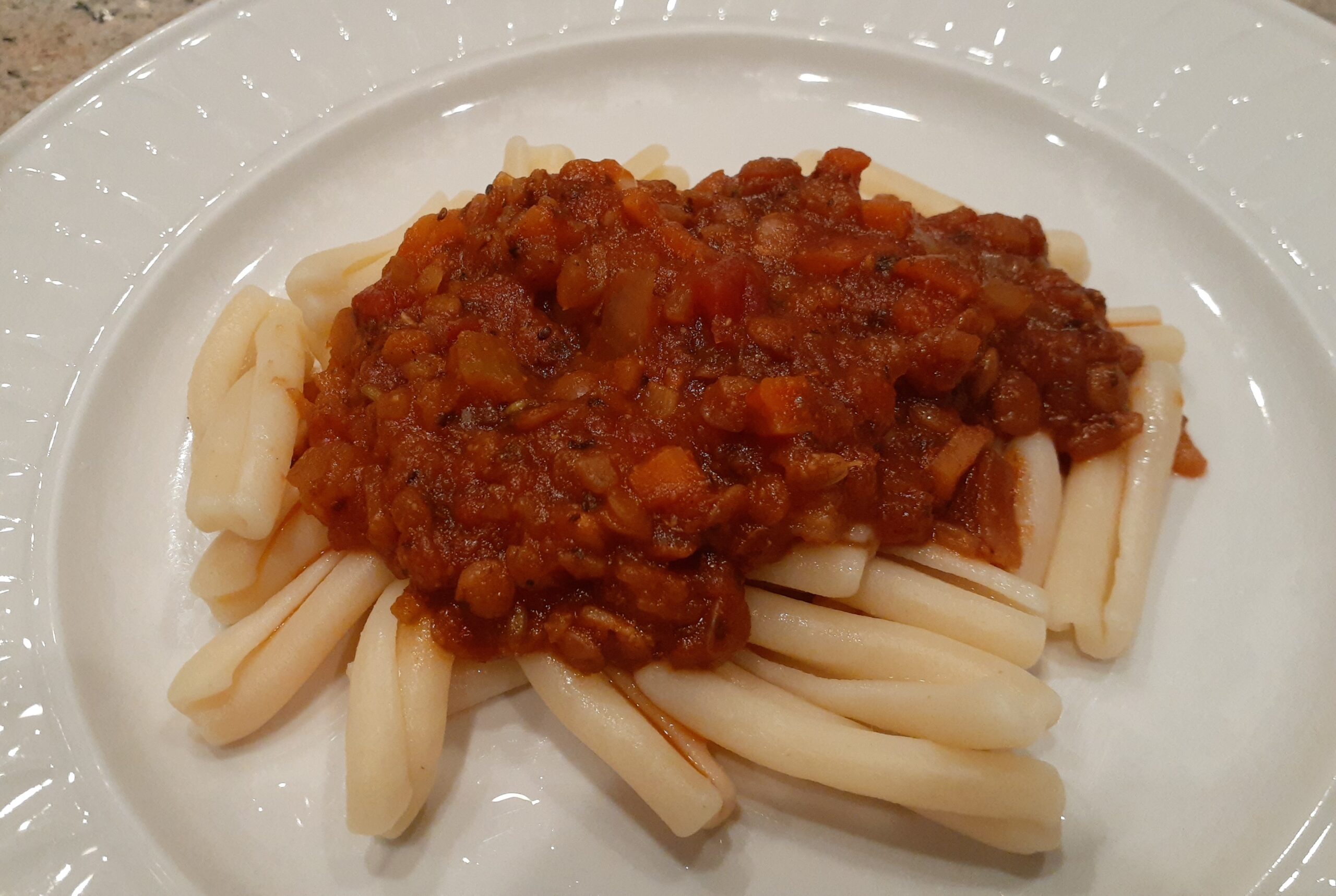 Lentil Bolognese (Vegan)