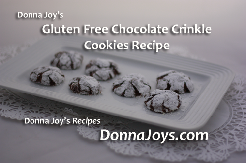 Gluten Free Chocolate Crinkle Cookies Recipe