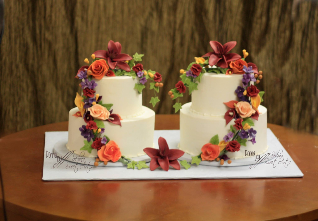 Two hearts Two cakes Wedding Cakes