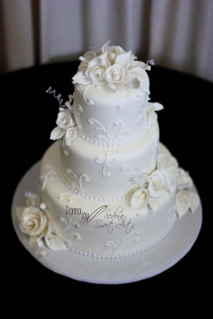 Elegant Blissful Wedding Cake