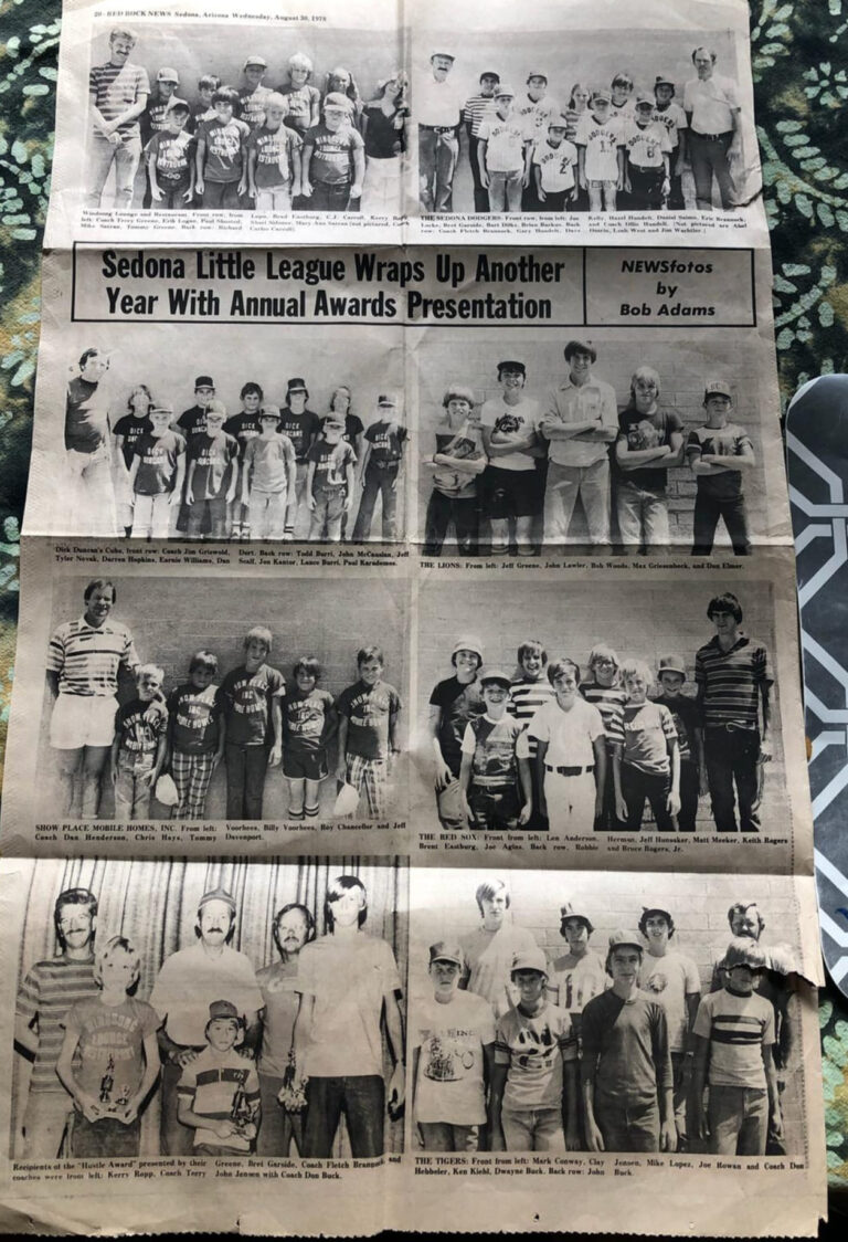 Sedona Little League 1978