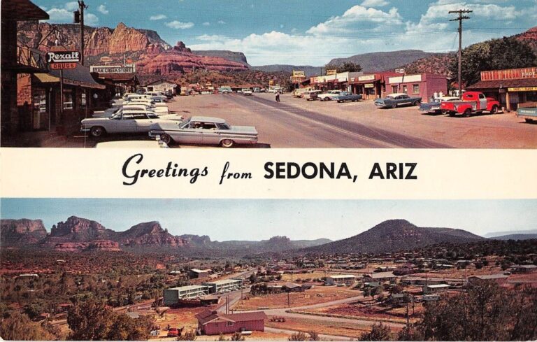 Sedona post card 1950